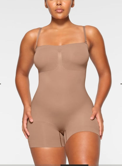 Seamless Strapless Shortie Bodysuit
