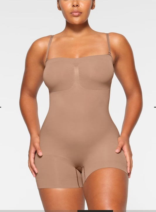 Seamless Strapless Shortie Bodysuit